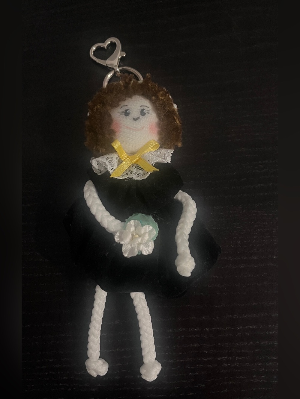 Handmade Doll Bag Charm or Keychain.